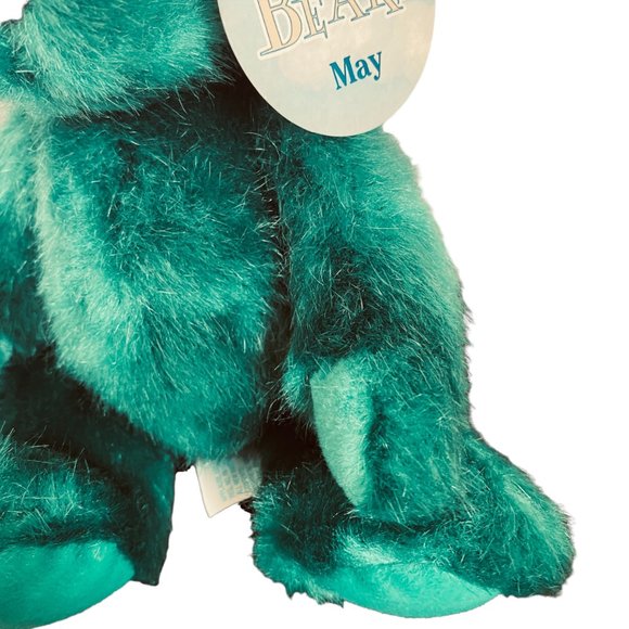 Applause May Birthstone Baby Bear Plush Emerald Green 9" Stuffed Animal - Picture 8 of 15